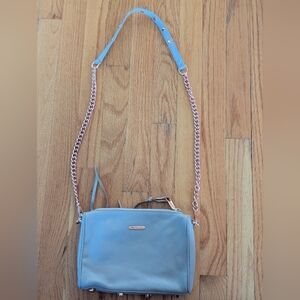 Rebecca Minkoff Purple and Gray Crossbody Bag with Chain Strap